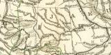 Sibirien I. Übersichtskarte historische Landkarte Lithographie ca. 1897