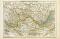Sibirien II. Altai Baikalsee historische Landkarte Lithographie ca. 1899