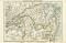 Sibirien III. Karte Lithographie 1897 Original der Zeit