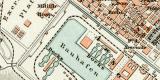 Spezia & Umgebung Stadtplan Lithographie 1897...