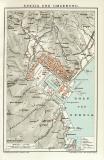 Spezia und Umgebung historischer Stadtplan Karte Lithographie ca. 1897