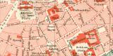 Straßburg Stadtplan Lithographie 1892 Original der...