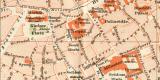 Straßburg Stadtplan Lithographie 1896 Original der...