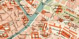 Straßburg Stadtplan Lithographie 1900 Original der...