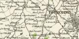 Industriegebiet Roubaix Tourcoing Karte Lithographie 1898...