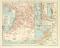 Triest Fiume und Pola historischer Stadtplan Karte Lithographie ca. 1898