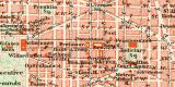 Washington historischer Stadtplan Karte Lithographie ca. 1892