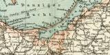 Ost- und Westpreussen historische Landkarte Lithographie ca. 1898