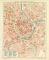 Wien Innere Stadt historischer Stadtplan Karte Lithographie ca. 1892