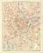 Wien Innere Stadt historischer Stadtplan Karte Lithographie ca. 1898