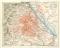 Wien Stadtgebiet Stadtplan Lithographie 1897 Original der Zeit