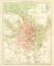 Wiesbaden historischer Stadtplan Karte Lithographie ca. 1892