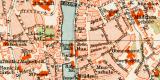 Zürich historischer Stadtplan Karte Lithographie ca....