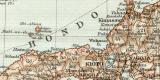 Japan und Korea historische Landkarte Lithographie ca. 1895