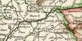 Portugal historische Landkarte Lithographie ca. 1898