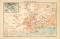 Singapur historischer Stadtplan Karte Lithographie ca. 1894