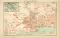 Singapur historischer Stadtplan Karte Lithographie ca. 1899