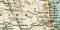 Ägypten historische Landkarte Lithographie ca. 1898