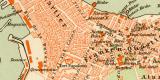 Alexandria historischer Stadtplan Karte Lithographie ca. 1892