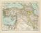 Westasien I. historische Landkarte Lithographie ca. 1899