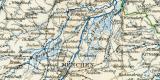 Bayern II. historische Landkarte Lithographie ca. 1896