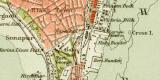 Bombay historischer Stadtplan Karte Lithographie ca. 1892