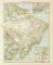 Brasilien historische Landkarte Lithographie ca. 1892