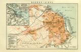 Buenos Aires Stadtplan Lithographie 1899 Original der Zeit