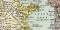 China Korea und Japan historische Landkarte Lithographie ca. 1892