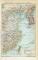 Östliches China und Korea historische Landkarte Lithographie ca. 1892