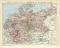 Übersichtskarte der Eisenbahnen im Deutschen Reiche historische Landkarte Lithographie ca. 1898