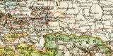 Politische Übersichtskarte des Deutschen Reiches historische Landkarte Lithographie ca. 1894