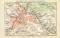 Dresden und weitere Umgebung historischer Stadtplan Karte Lithographie ca. 1900