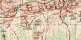 Elberfeld und Barmen historischer Stadtplan Karte Lithographie ca. 1892