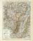 Elsass - Lothringen und Bayerische Rheinpfalz historische Landkarte Lithographie ca. 1892