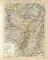 Elsass - Lothringen und Bayerische Rheinpfalz historische Landkarte Lithographie ca. 1897