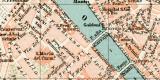 Florenz Stadtplan Lithographie 1897 Original der Zeit