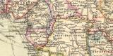 Afrika politische &Uuml;bersicht historische Landkarte...
