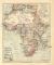Afrika politische &Uuml;bersicht historische Landkarte Lithographie ca. 1912