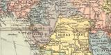 Afrika politische Übersicht historische Landkarte...
