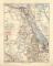 &Auml;gypten Darfur Abessinien historische Landkarte Lithographie ca. 1904