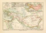 Reich Alexander des Großen historische Landkarte...