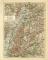 Baden historische Landkarte Lithographie ca. 1908