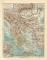 Balkan Halbinsel historische Landkarte Lithographie ca. 1910