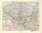 Belgien historische Landkarte Lithographie ca. 1908