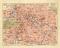 Berlin historischer Stadtplan Karte Lithographie ca. 1907