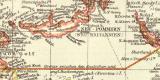 Kaiser Wilhelm Land Bismarck Archipel historische Landkarte Lithographie ca. 1904