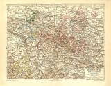 Braunschweig Lippe Waldeck historische Landkarte...