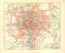 Braunschweig historischer Stadtplan Karte Lithographie ca. 1910