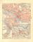 Bremen historischer Stadtplan Karte Lithographie ca. 1908